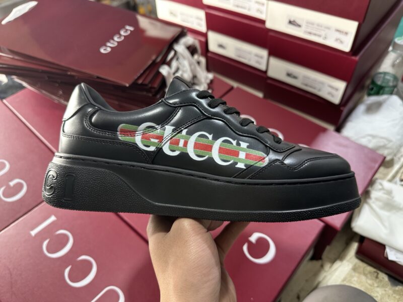 GUCCl Gucci Biscuit Shoes Men's and Women's Black